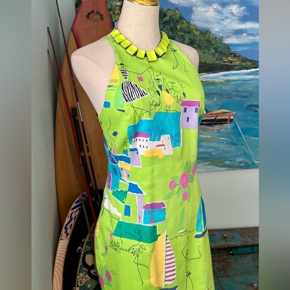 Flores & Flores,Fun,Funky & Fab! Unique, RARE Find,Cross-Strap Back,EUC, Size 6 - Picture 7 of 12